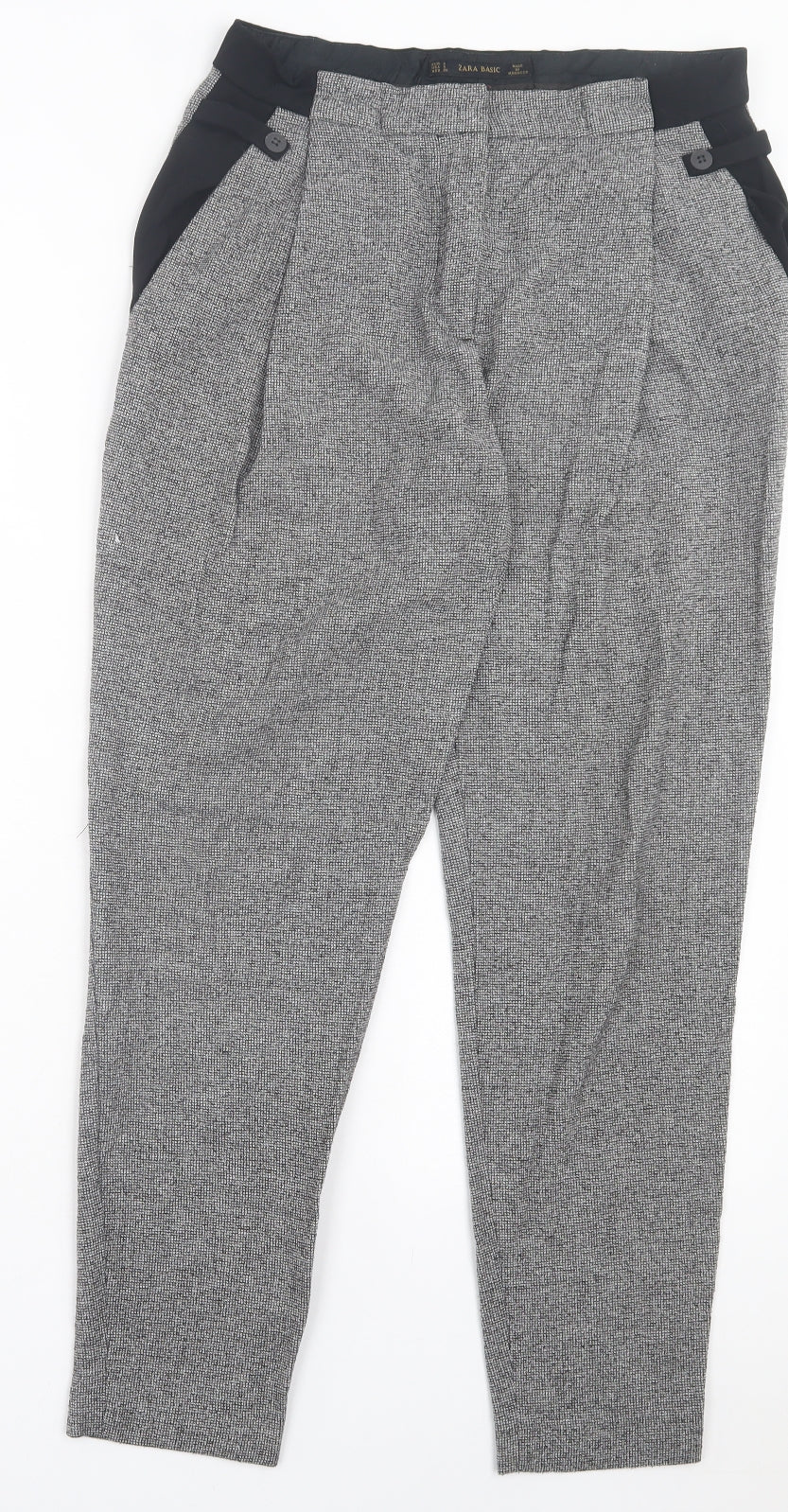 Womens UK Size S Marks and Spencer Regular Fit  Black Trousers