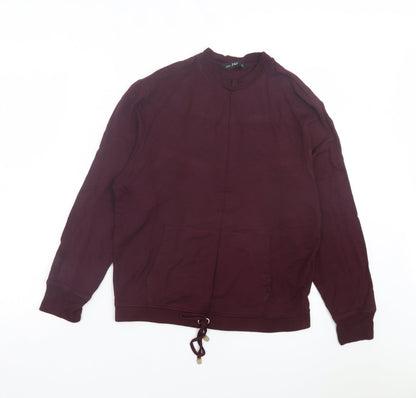 F&F Womens Purple Viscose Pullover Sweatshirt Size 8 Pullover - Burgandy