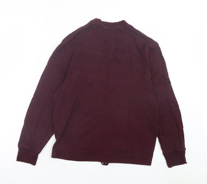 F&F Womens Purple Viscose Pullover Sweatshirt Size 8 Pullover - Burgandy