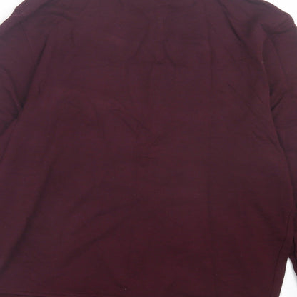 F&F Womens Purple Viscose Pullover Sweatshirt Size 8 Pullover - Burgandy