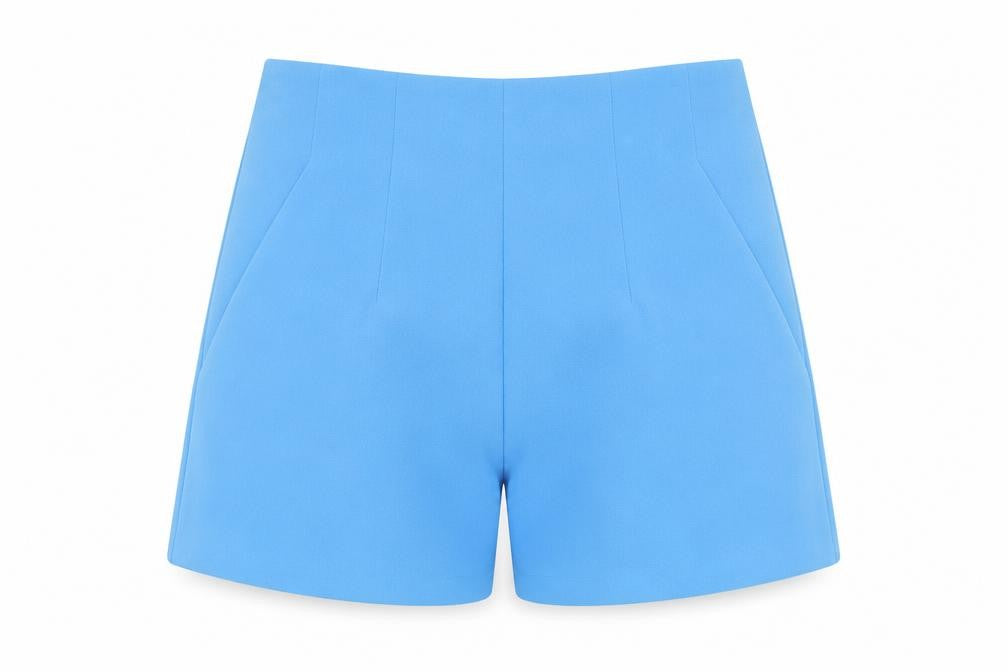 Primark Womens Blue Polyester Sailor Shorts Size 8 L3 in Regular Zip