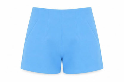 Primark Womens Blue Polyester Sailor Shorts Size 8 L3 in Regular Zip