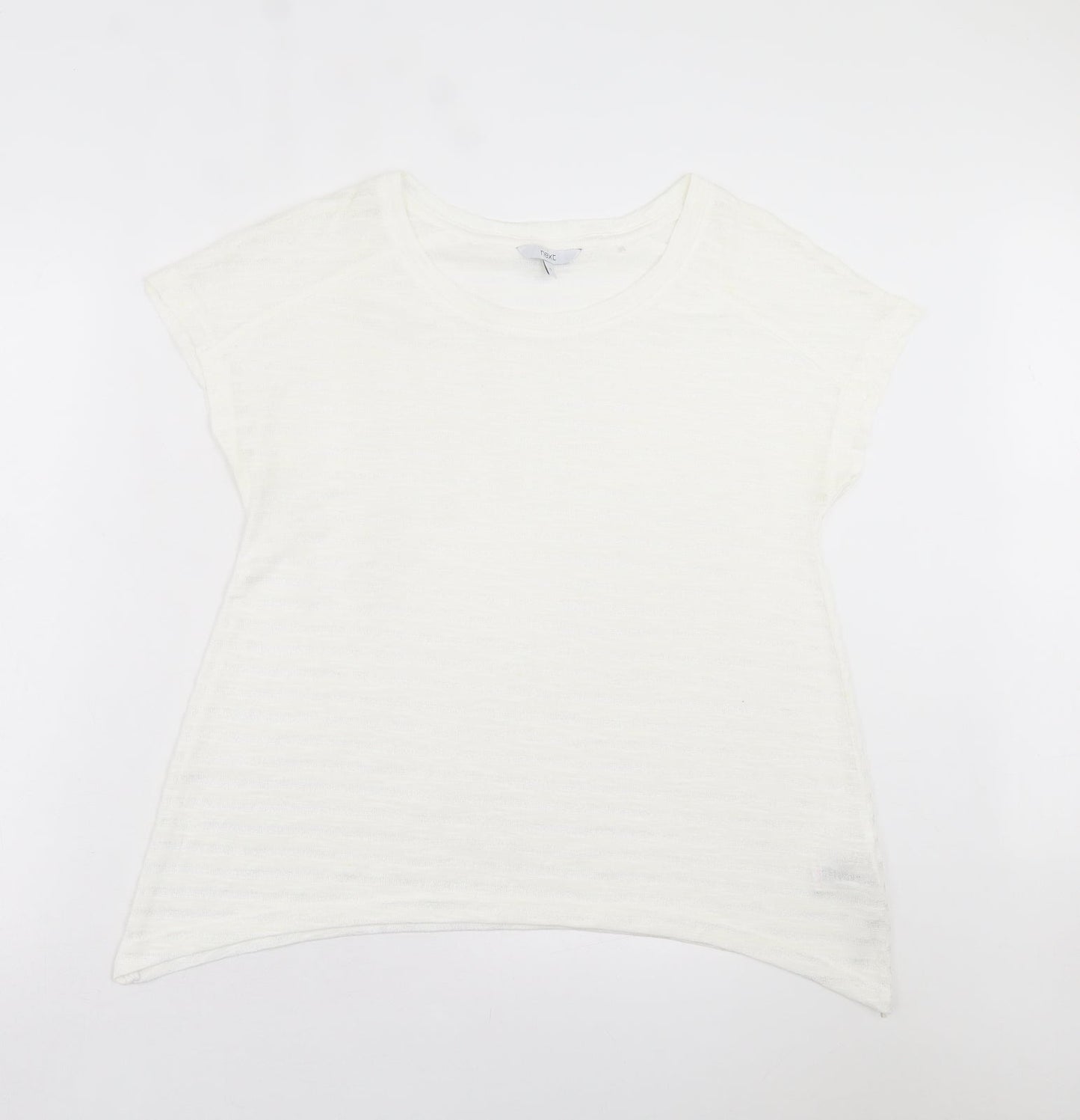 Womens UK Size 12 NEXT White Basic T-Shirt