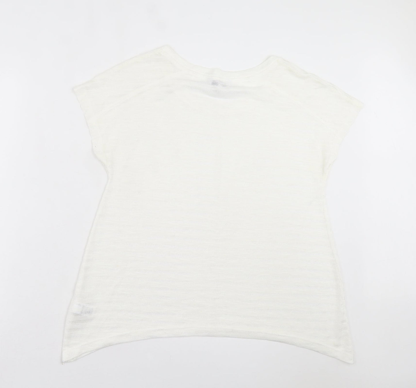 Womens UK Size 12 NEXT White Basic T-Shirt