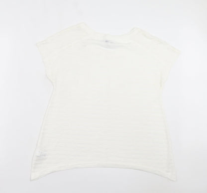 Womens UK Size 12 NEXT White Basic T-Shirt
