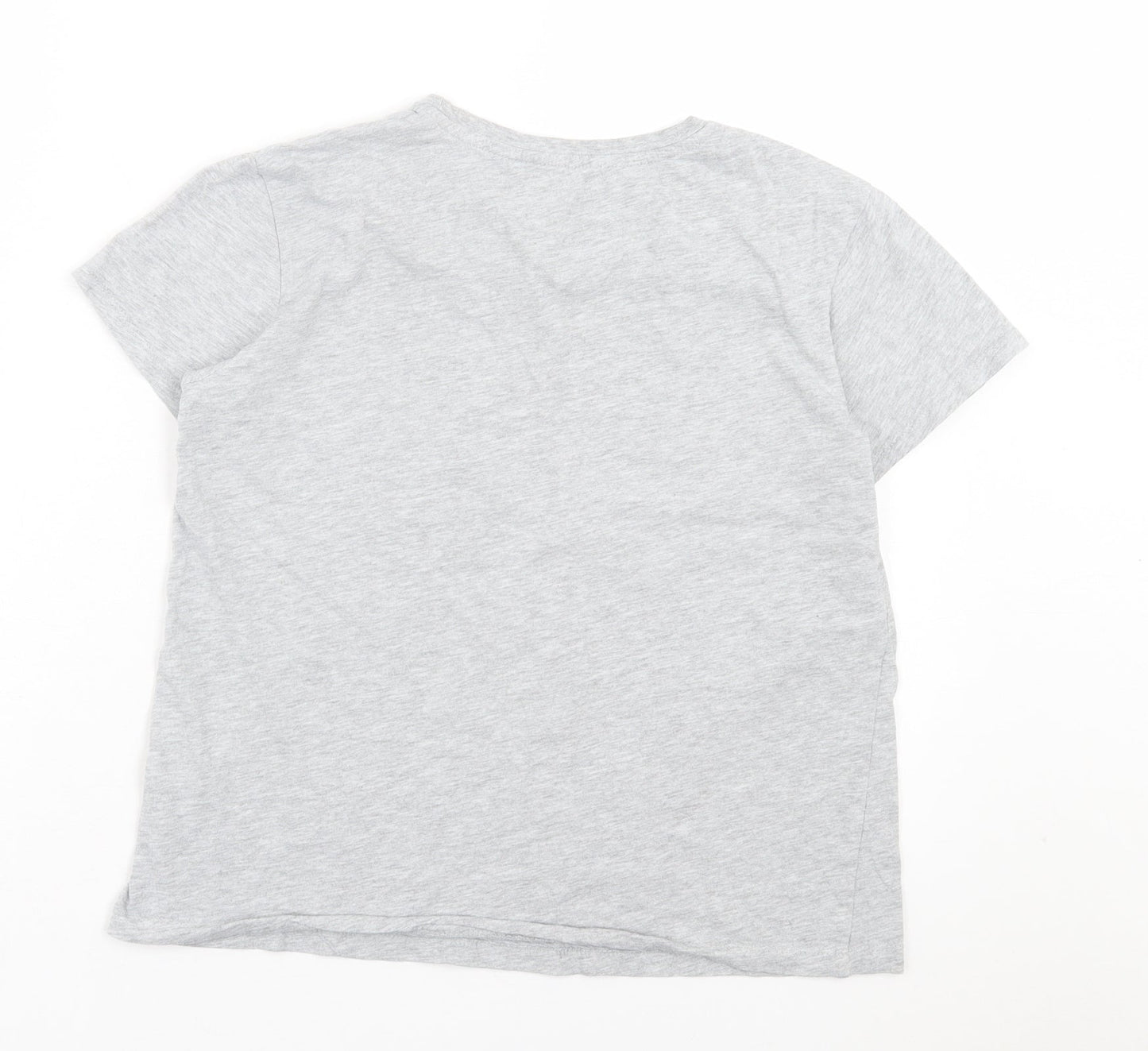 Primark Womens Grey Cotton Basic T-Shirt Size S Crew Neck - Your Direction.... Is more important than your speed.