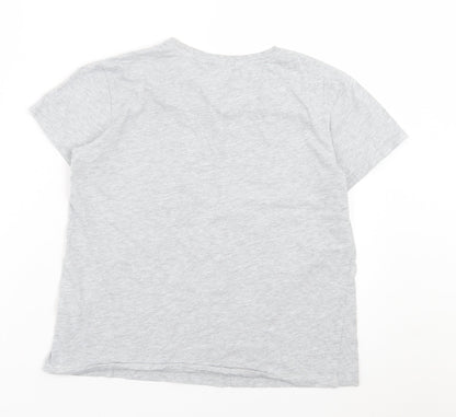 Primark Womens Grey Cotton Basic T-Shirt Size S Crew Neck - Your Direction.... Is more important than your speed.