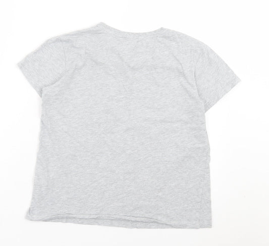 Primark Womens Grey Cotton Basic T-Shirt Size S Crew Neck - Your Direction.... Is more important than your speed.