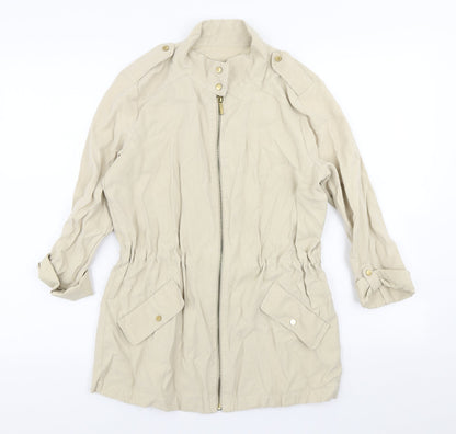 Womens UK Size XS Zara Beige Jacket