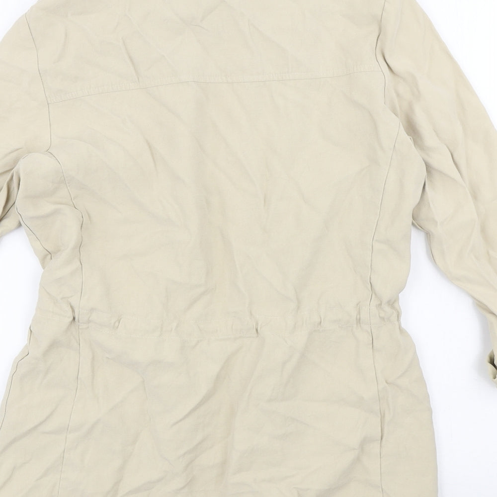 Womens UK Size XS Zara Beige Jacket