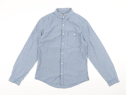 Mens UK Size S NEXT Black  Button-Up Long Sleeve Casual Shirt