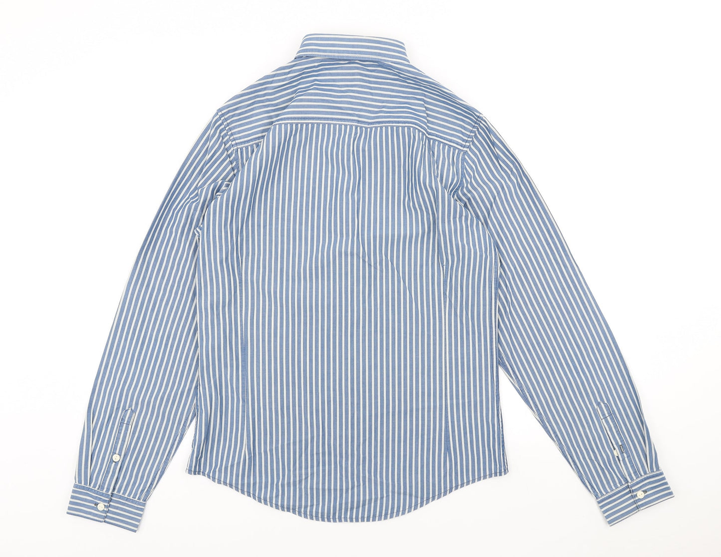 Mens UK Size S NEXT Black  Button-Up Long Sleeve Casual Shirt