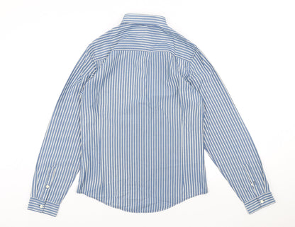Mens UK Size S NEXT Black  Button-Up Long Sleeve Casual Shirt