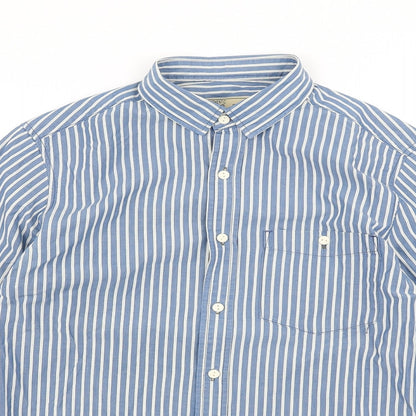 Mens UK Size S NEXT Black  Button-Up Long Sleeve Casual Shirt