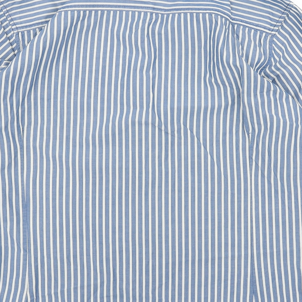 Mens UK Size S NEXT Black  Button-Up Long Sleeve Casual Shirt