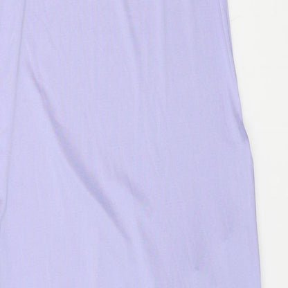 Vicabo Womens Purple Polyester Tank Dress Size 14 V-Neck Pullover