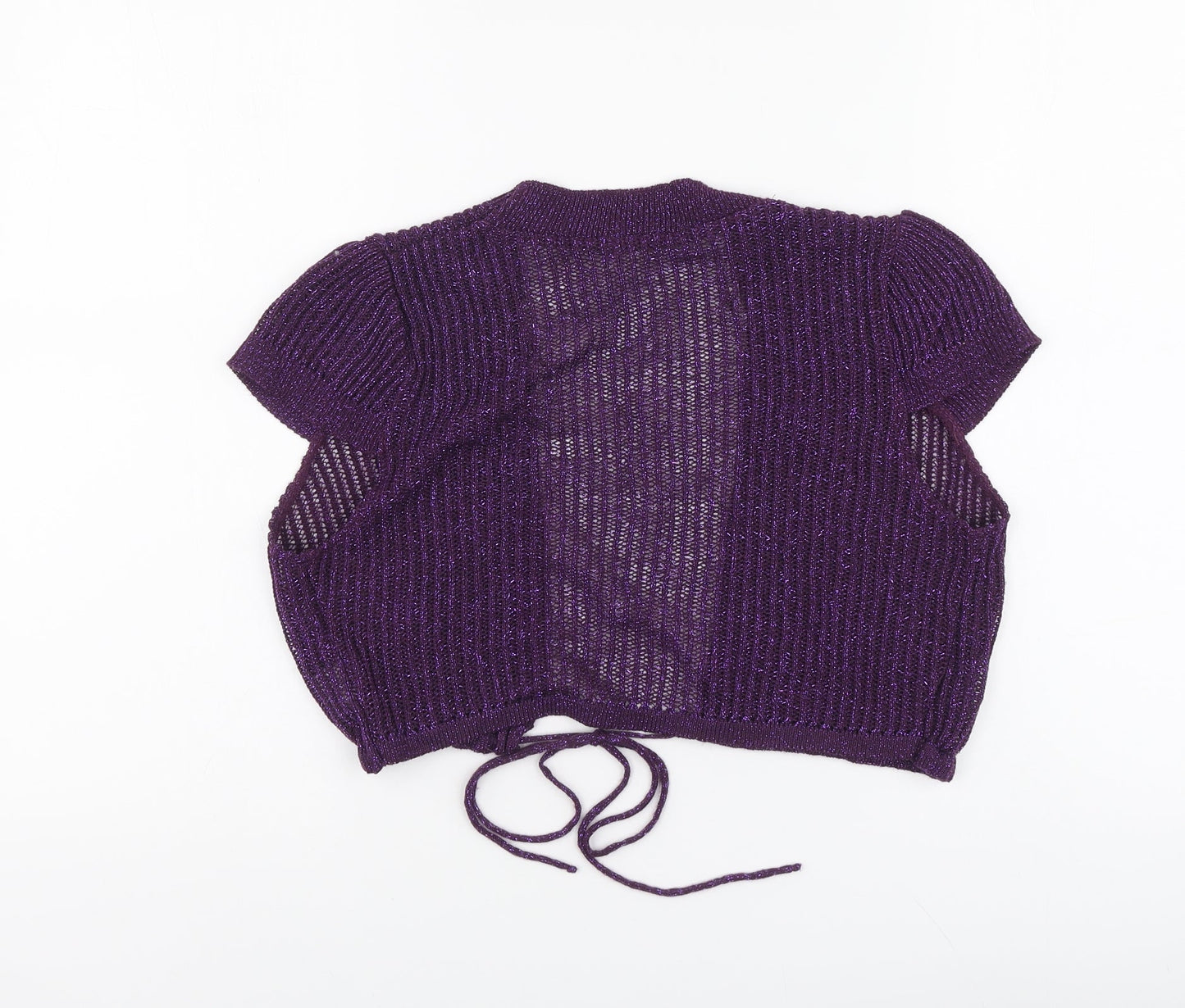 Womens UK Size 10 Therapy Purple Shrug Jumper