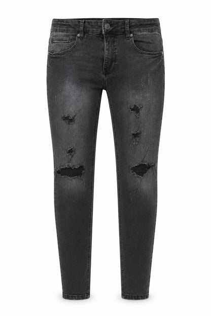 Mens UK Size 34 in Denim & Co. Regular Fit Skinny Grey Jeans
