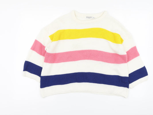 Womens UK Size 12 Brave Soul Multicoloured Pullover Jumper