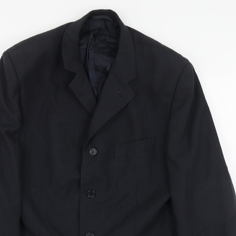 Mens UK Size L Johnathan Adams Regular Blue Suit Jacket