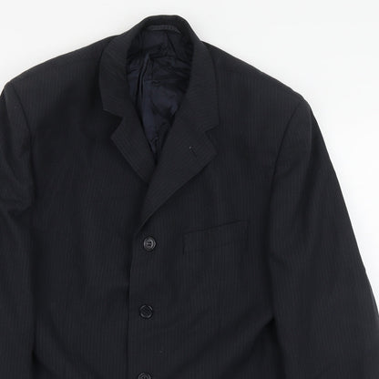 Mens UK Size L Johnathan Adams Regular Blue Suit Jacket