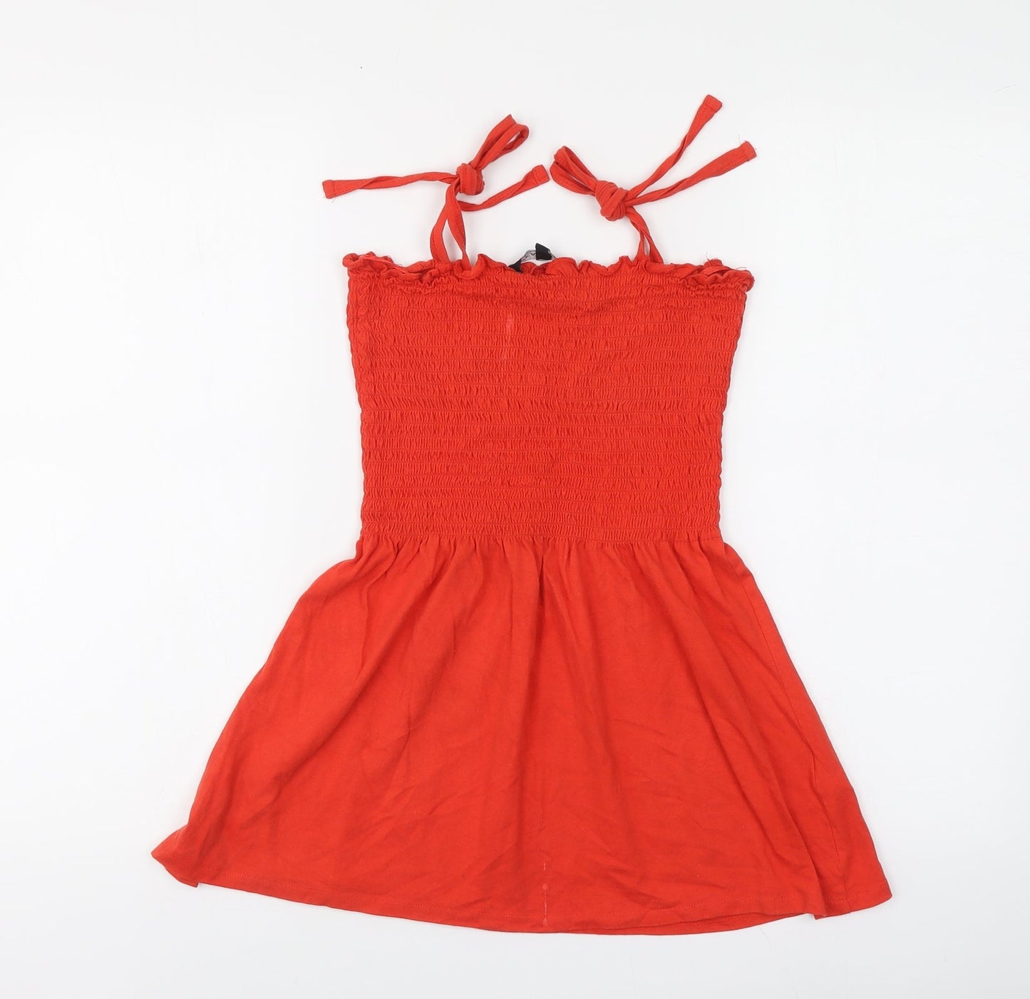 Womens UK Size 10 Peacocks Orange Basic Blouse