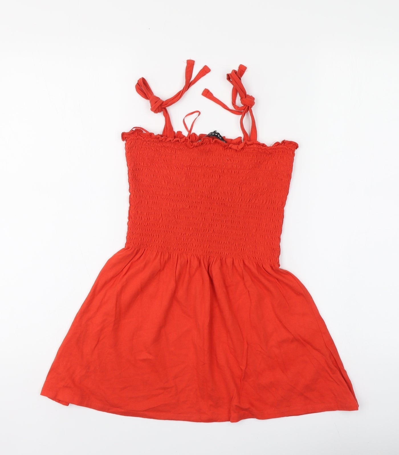 Womens UK Size 10 Peacocks Orange Basic Blouse