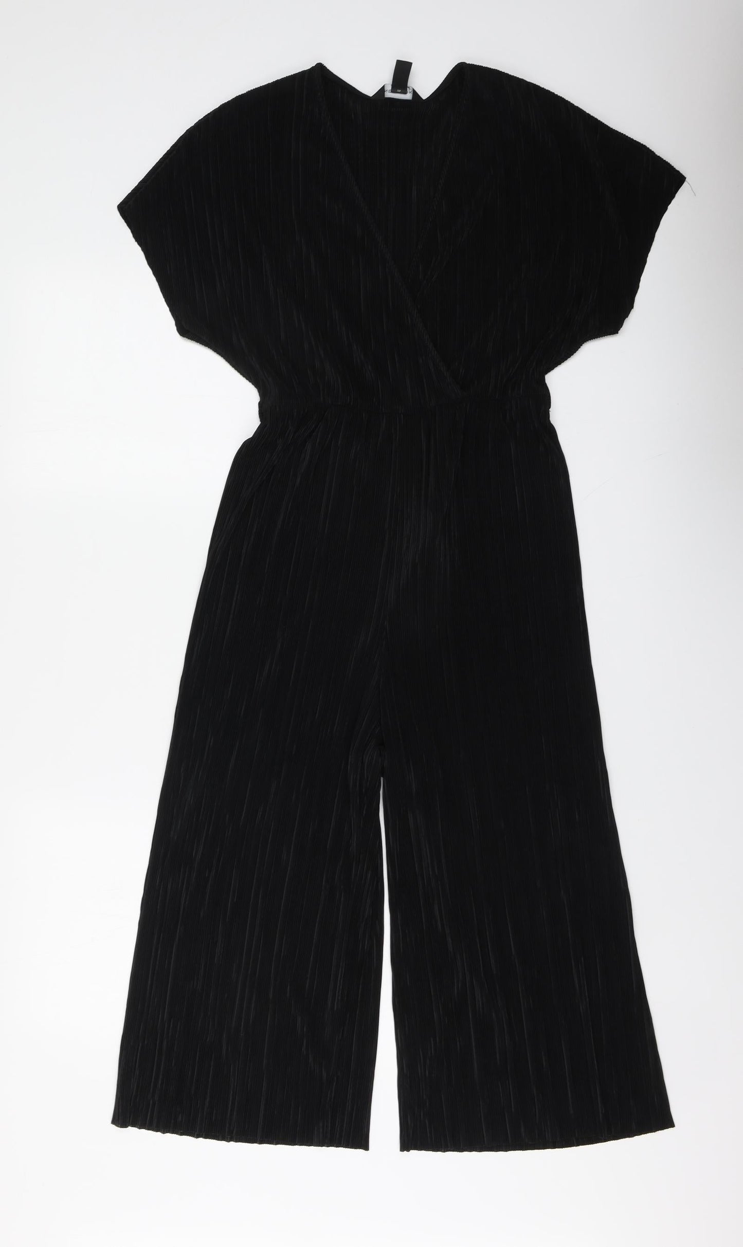 New Look Womens Black Polyester Jumpsuit One-Piece Size 8