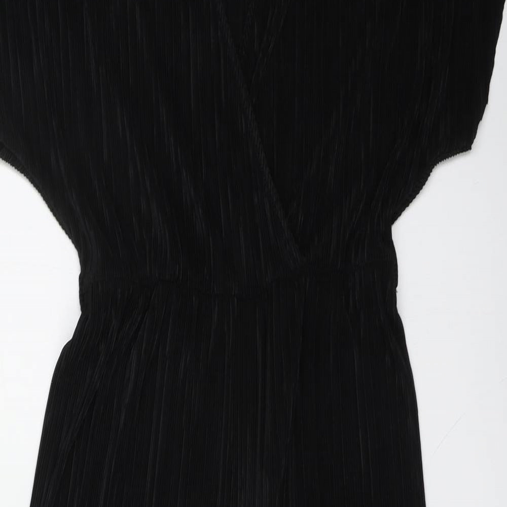 New Look Womens Black Polyester Jumpsuit One-Piece Size 8