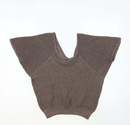 Womens UK Size S Express Brown Pullover Jumper