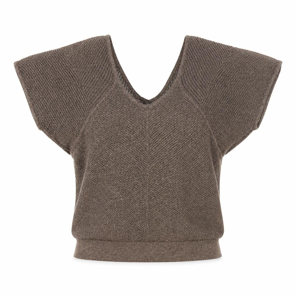 Womens UK Size S Express Brown Pullover Jumper