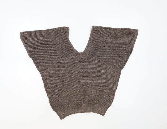 Womens UK Size S Express Brown Pullover Jumper