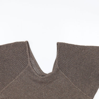 Womens UK Size S Express Brown Pullover Jumper