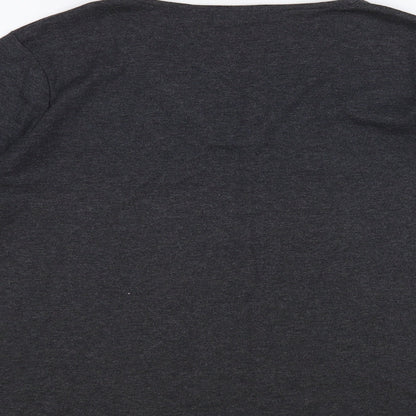 Womens UK Size L Punt Roma Grey Basic T-Shirt