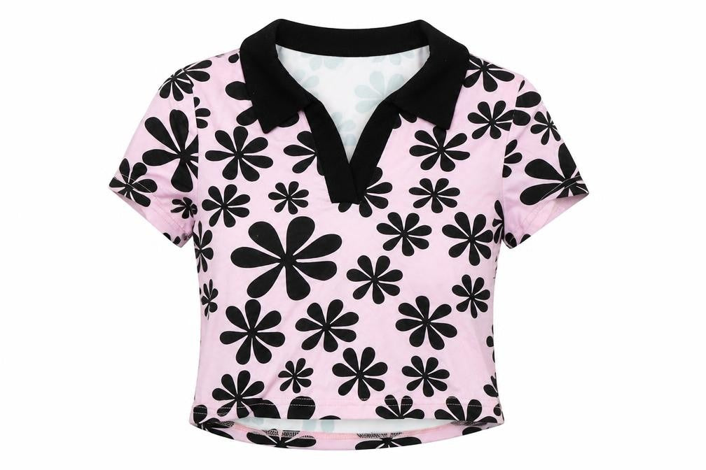 Womens UK Size XS SheIn Pink Basic Polo