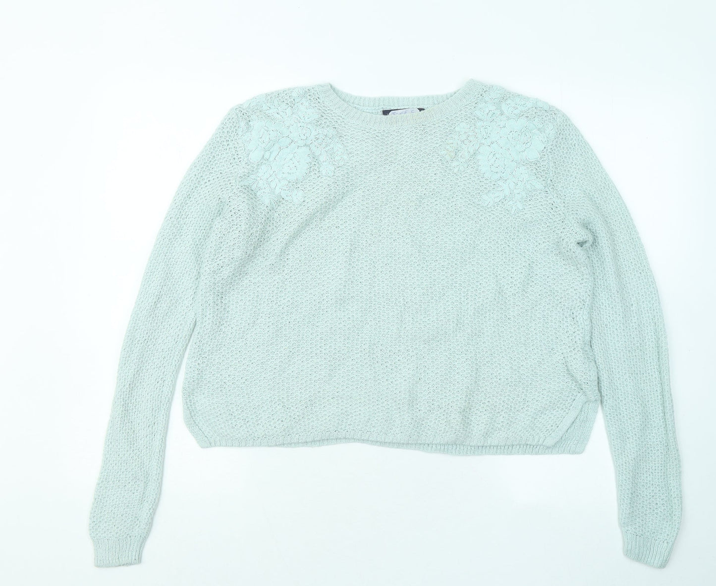 Womens UK Size 14 Marks and Spencer Green Pullover Jumper