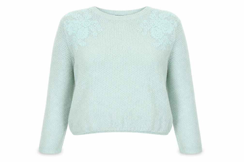 Womens UK Size 14 Marks and Spencer Green Pullover Jumper