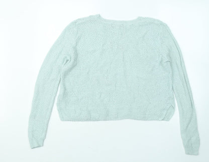 Womens UK Size 14 Marks and Spencer Green Pullover Jumper