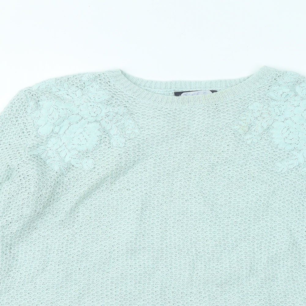 Womens UK Size 14 Marks and Spencer Green Pullover Jumper