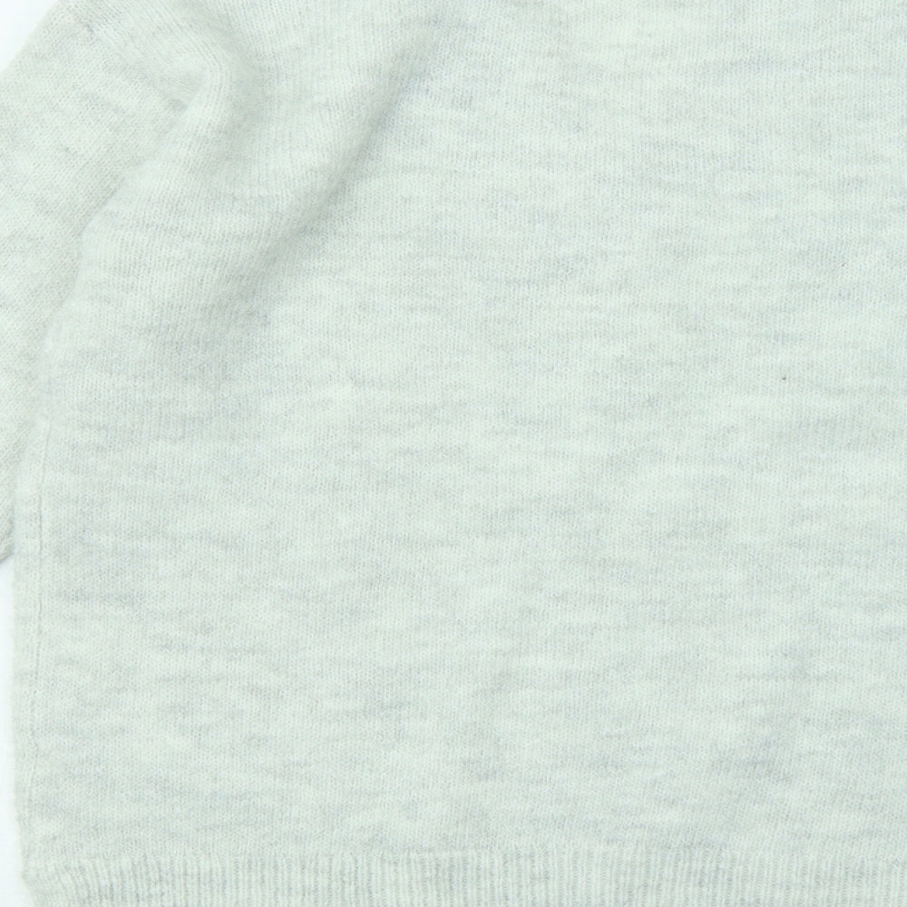 George Womens Gold V-Neck Polyester Pullover Jumper Size 8