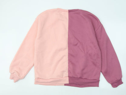 Boture Womens Purple Colourblock Polyester Pullover Sweatshirt Size XL - California San Francisco