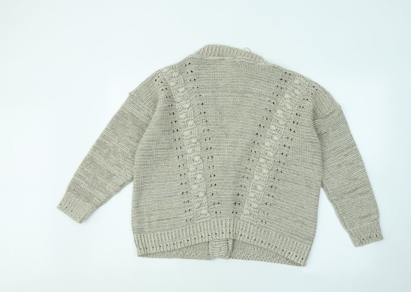 Womens UK Size M Internacionale Brown Cardigan Jumper
