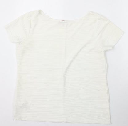 Womens UK Size 16 Marks and Spencer Ivory Pullover Jumper
