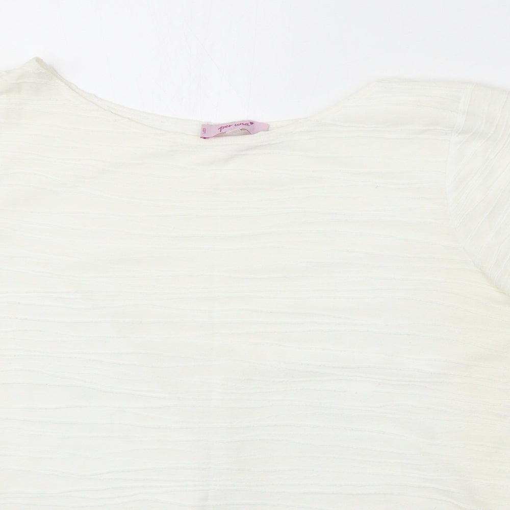 Womens UK Size 16 Marks and Spencer Ivory Pullover Jumper