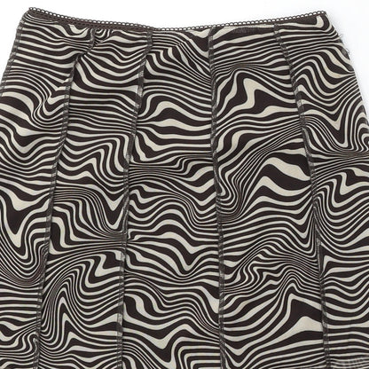 H&M Womens Multicoloured Geometric Polyester Skater Skirt Size XS