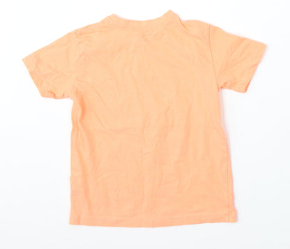 Worldwide Girls Pink Cotton Basic T-Shirt Size 7-8 Years Round Neck - Worldwide