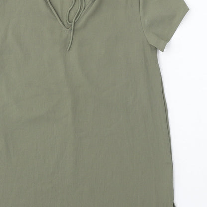 Womens UK Size 10 New Look Green Basic Blouse