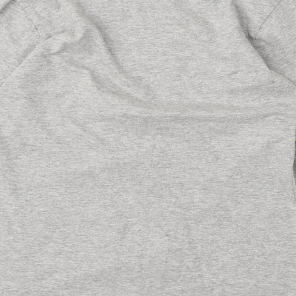 Primark Womens Grey Cotton Basic T-Shirt Size 6 Round Neck - Mama Bear