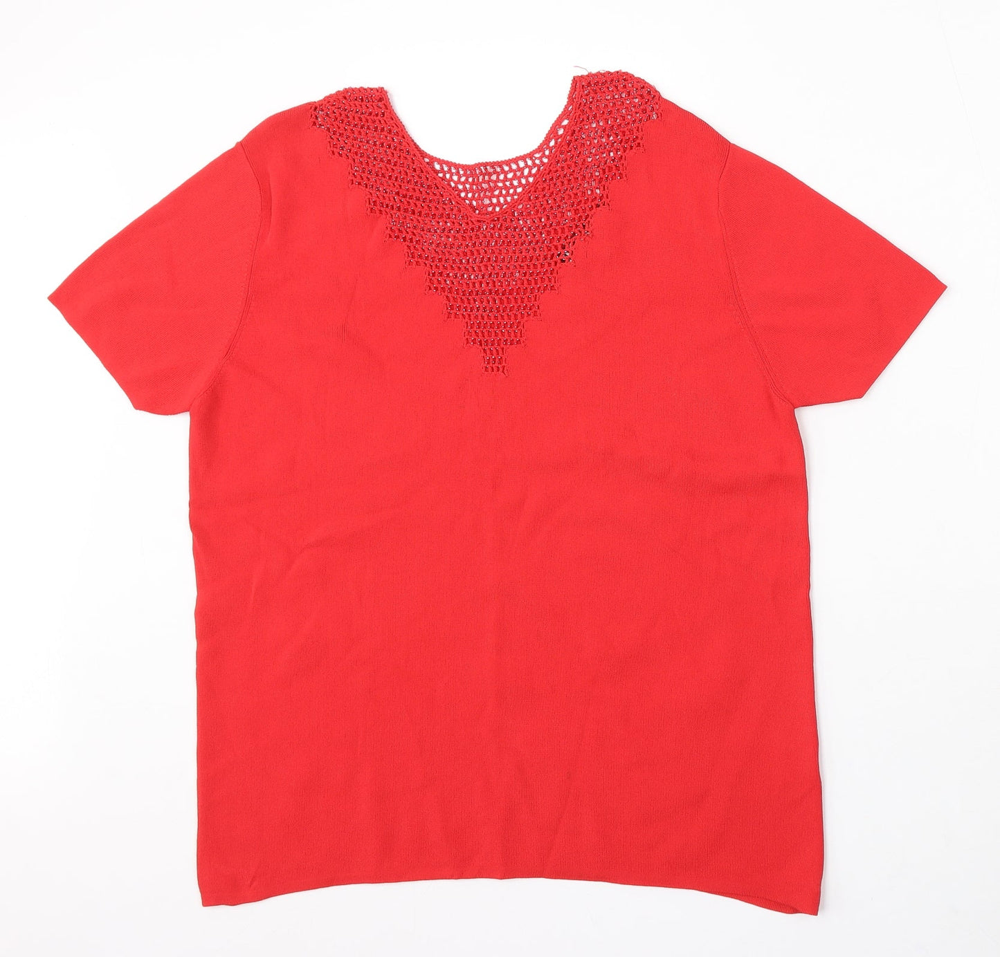 Womens UK Size L Casamia Red Pullover Jumper