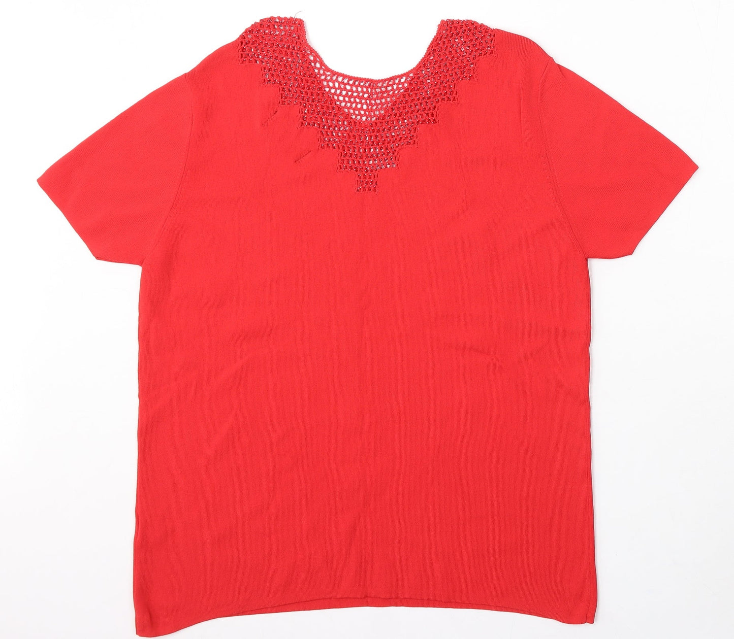 Womens UK Size L Casamia Red Pullover Jumper